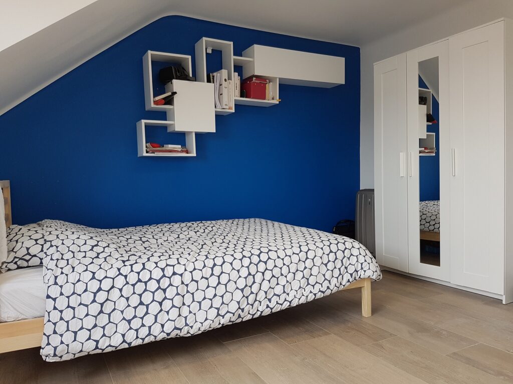 Furnished double bedroom (D) – modern flat | Gasperich / Gare, 144 rue de Muehlenweg-1