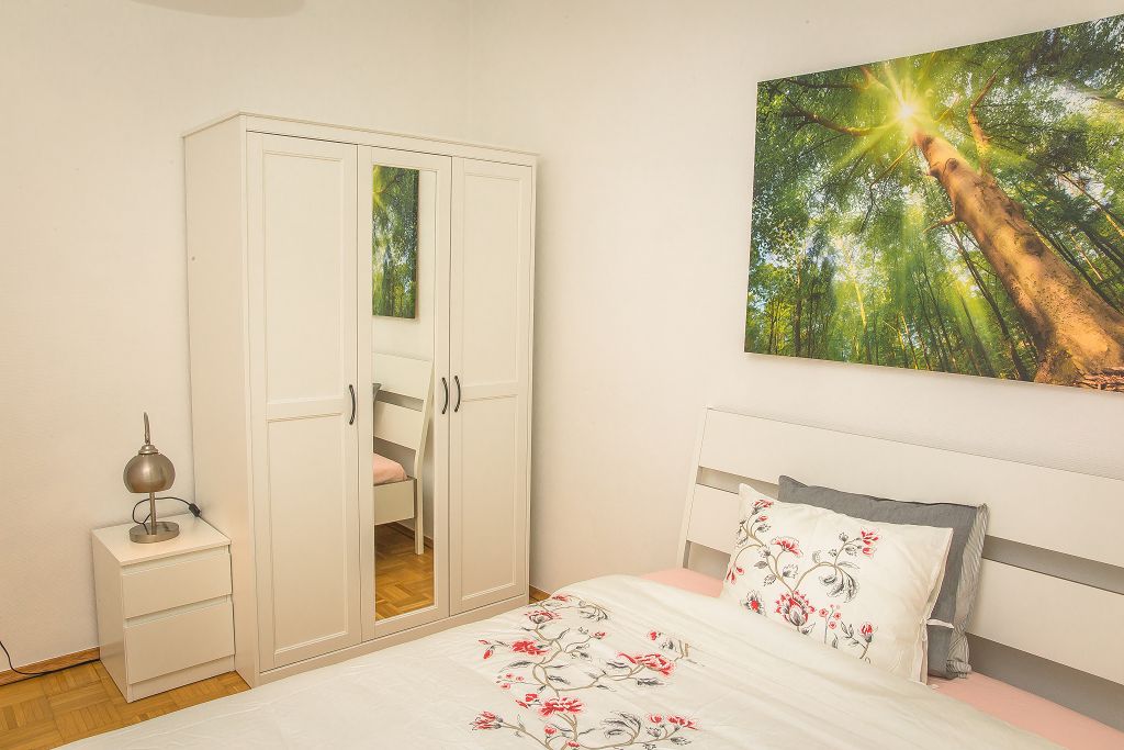 Chambre double meublée (B) avec douche privée – appartement neuf | Kirchberg, 1a rue de Kirchberg - 'CARAVAGGIO'-1