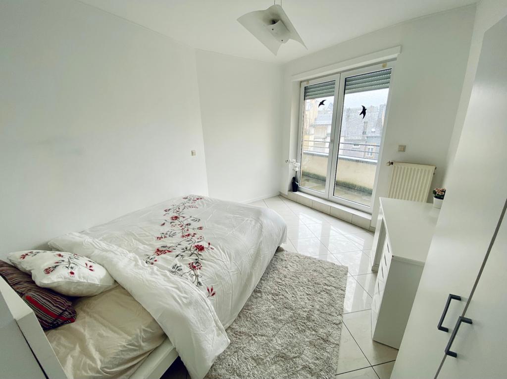 Chambre double meublée (E) + balcon – appartement neuf | Bonnevoie, 8 rue George C. Marshal - 'HOPPER'-1