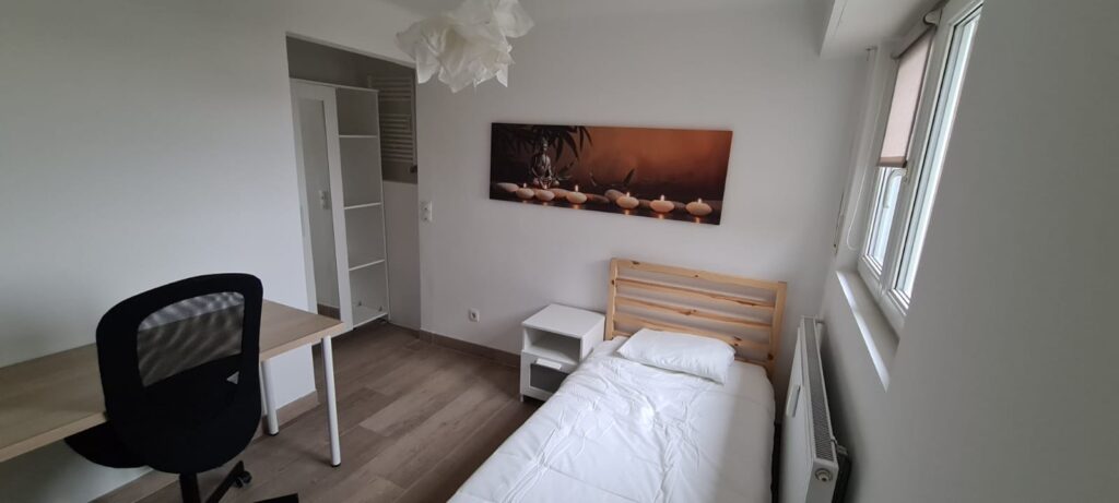 Chambre simple meublée (A) – appartement moderne | Gasperich / Gare, 144, rue de Muehlenweg - DEGAS-1