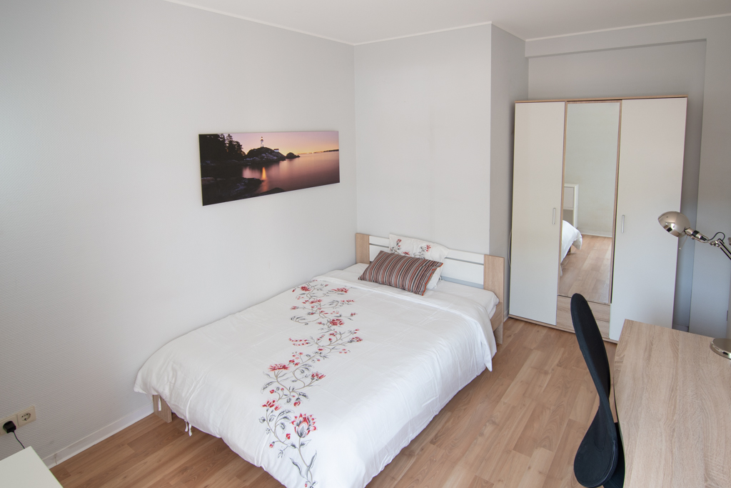 Large furnished double bedroom with office (B) – new flatshare | Pfaffenthal, 11, rue Mohrfels - 'THE GREAT WAVE'-1