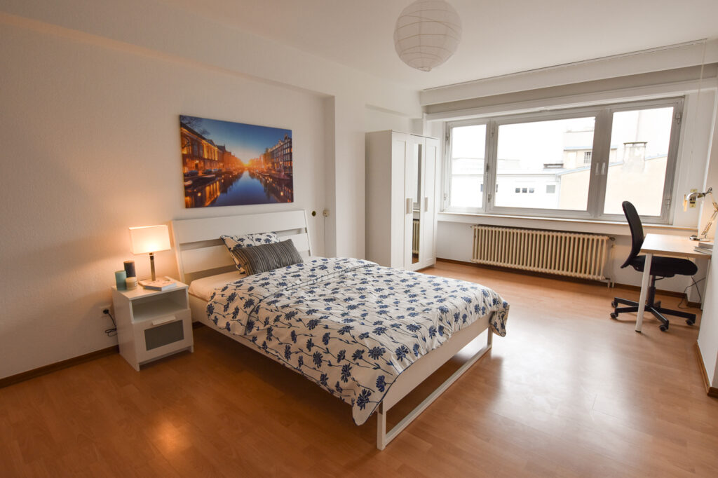 Large double bedroom (B) – Brand new flatshare | Gare, 1, rue de Bonnevoie - 'VERMEER'-1