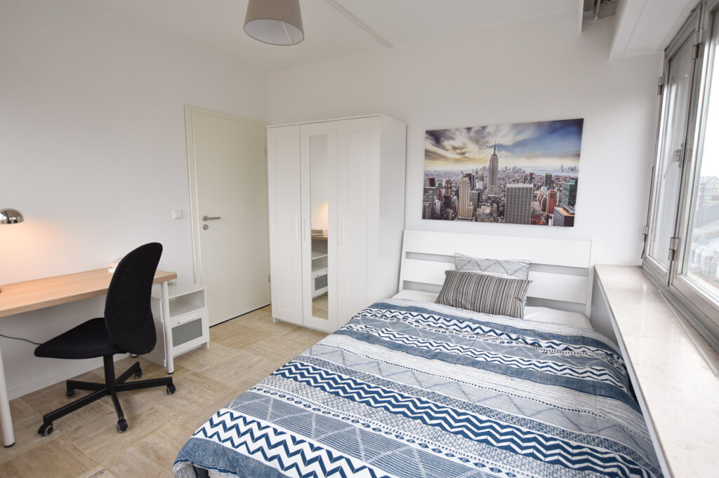 Furnished double bedroom (D) – Brand new flatshare | Gare, 1, rue de Bonnevoie - 'VERMEER'-1