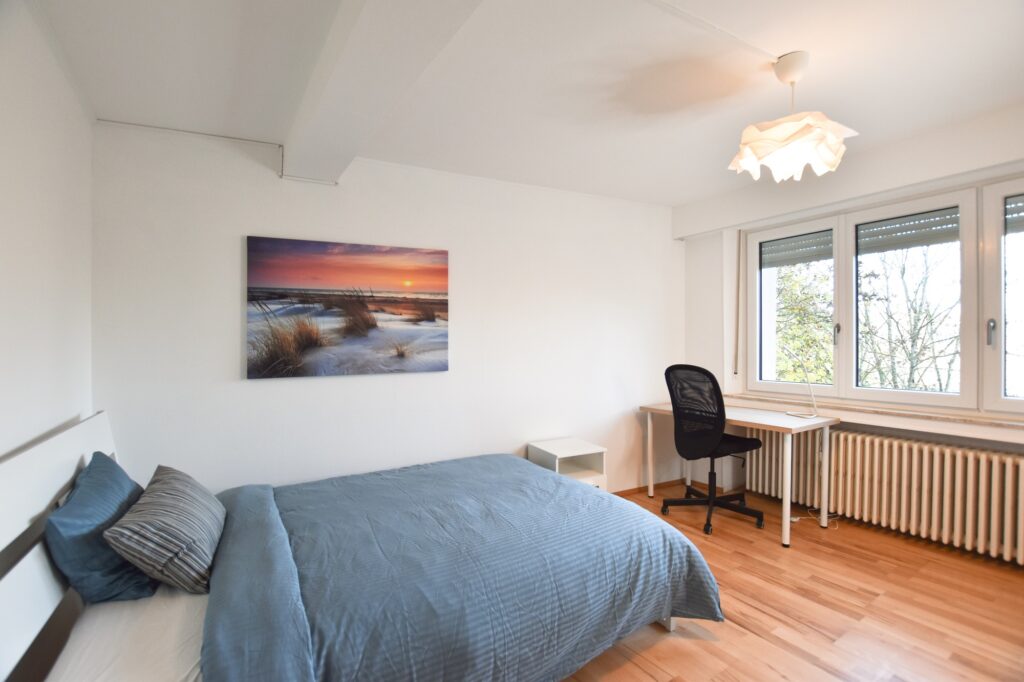 Furnished double bedroom (B) – new flat | Limpertsberg, 140 rue Albert Unden-1
