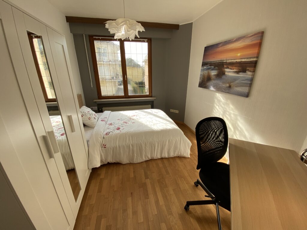 Furnished double bedroom (B) – new flat | Bonnevoie, 8 rue Jean Chalop - 'KLIMT'-1