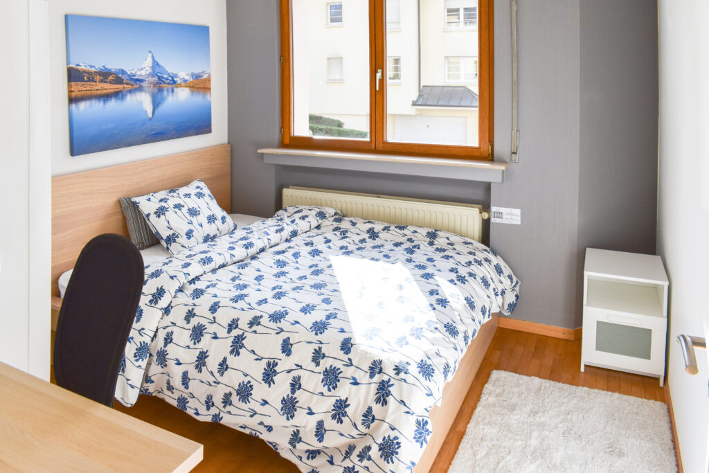 Furnished double bedroom (A) – new flat | Bonnevoie, 8 rue Jean Chalop - 'KLIMT'-1