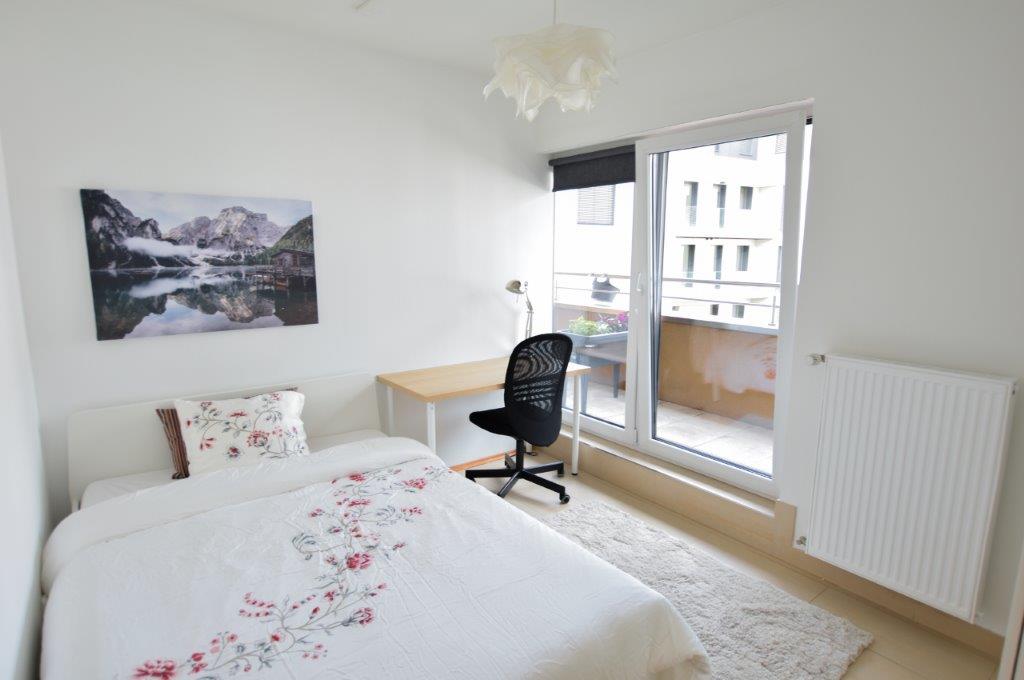 Furnished double bedroom (A) with balcony – Brand new flat | Strassen, 37-39 rue des Romains-1