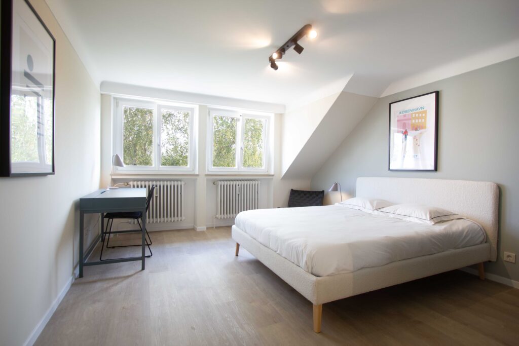 Furnished double bedroom (F) – brand new flatshare | Cessange, 103 rue de Cessange -1