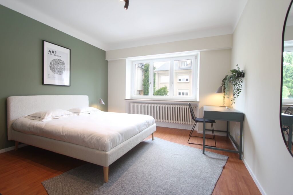 Furnished double bedroom (C) – brand new flatshare | Cessange, 103 rue de Cessange -1